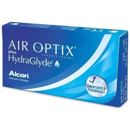 Lentile de contact, -3.50 Air Optix HydraGlyde, 6 bucăți, Alcon