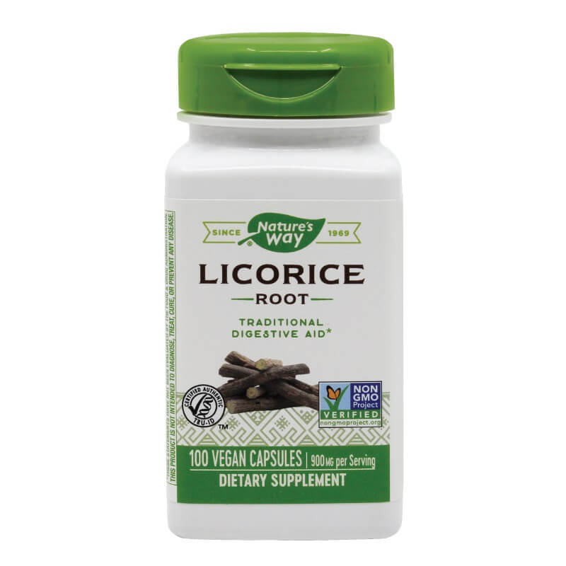 Licorice (Lemn-dulce) 450 mg Nature\'s Way, 100 capsule, Secom