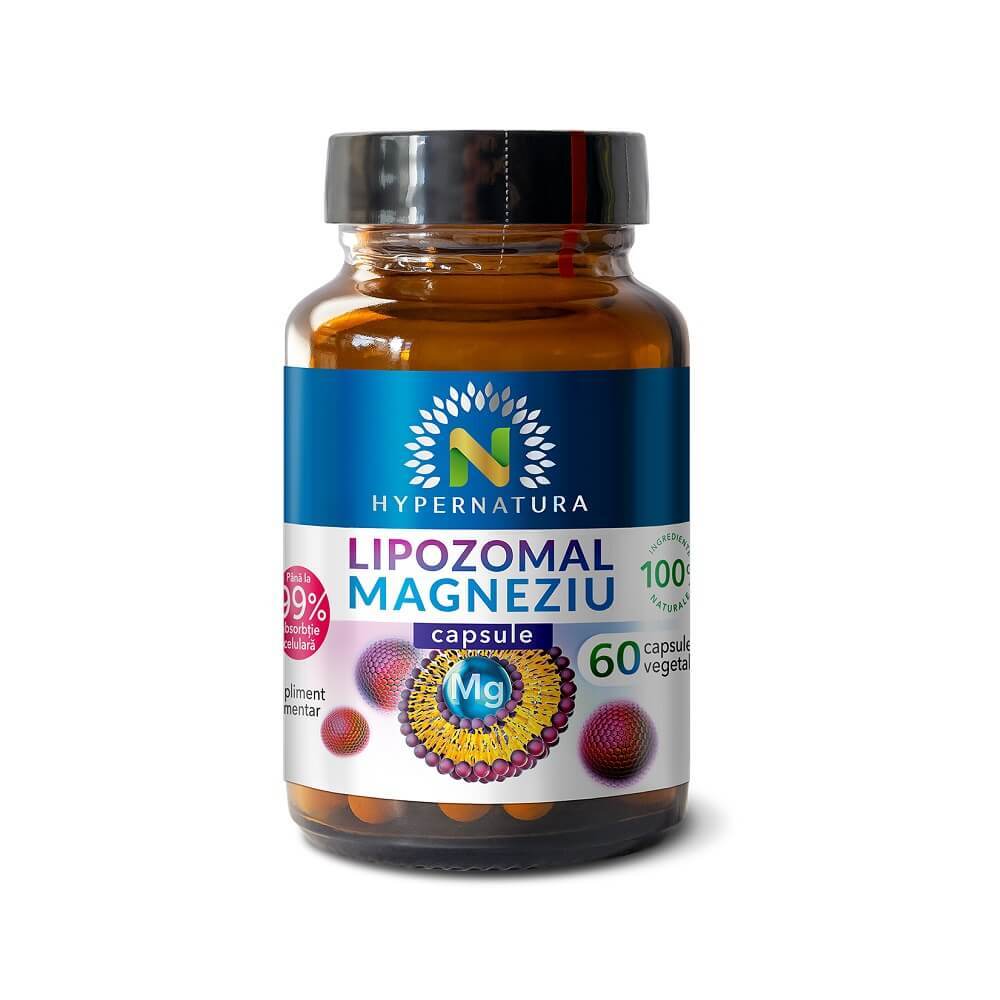 Lipozomal Magneziu, 60 capsule vegetale, Hypernatura Mama-si-copilul 2022