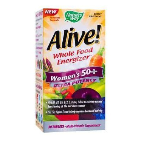 Alive Once Daily Women 50+ Ultra Nature's Way, 30 tablete, Secom