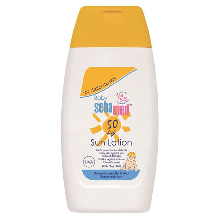 Lotiune de protectie solara pentru copii cu SPF 50, 200 ml, Sebamed Baby