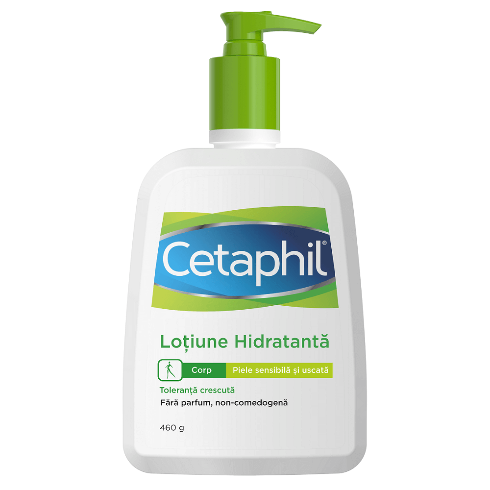 Lotiune hidratanta pentru piele uscata si sensibila Cetaphil, 460 g, Galderma Frumusete si ingrijire