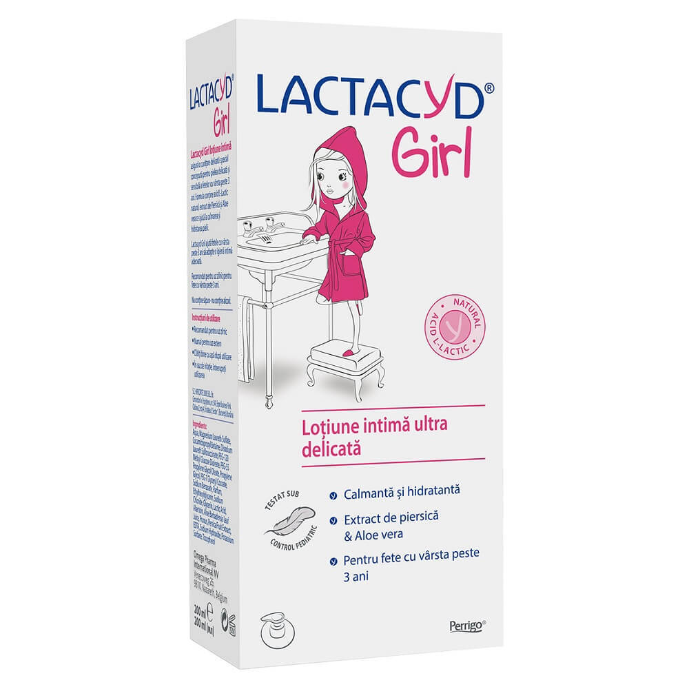 idei de cadouri pentru fete de 11 ani Lotiune intima ultra delicata pentru fete de la 3 ani Lactacyd, 200 ml, Perrigo