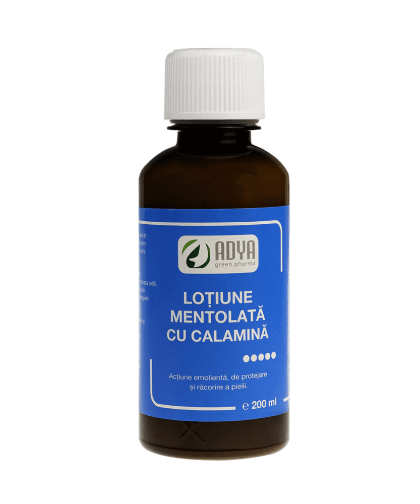 Lotiune mentolata cu calamina, 200 ml, Adya