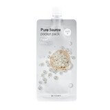 Mască de noapte cu extract de perlă pentru luminozitate Pocket Pack, 10 ml, Missha