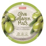 Masca din celuloza naturala pentru revitalizare Olive Collagen, 18 g, Purederm