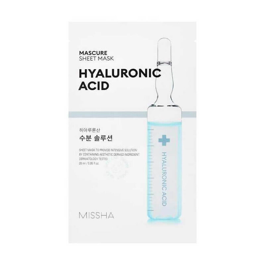 Mască hidratantă cu acid hialuronic, 28 ml, Missha