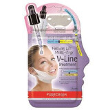 Masca lifting și fermitate pentru gât și conturul fetei V-Line, 8 + 2 g, Purederm