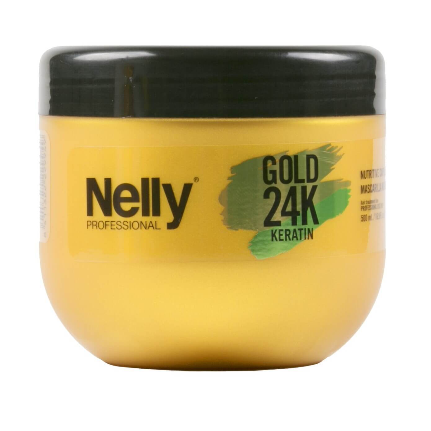 Masca protectoare pentru parul vopsit Gold 24K Color Silk, 500 ml, Nelly Professional Frumusete si ingrijire