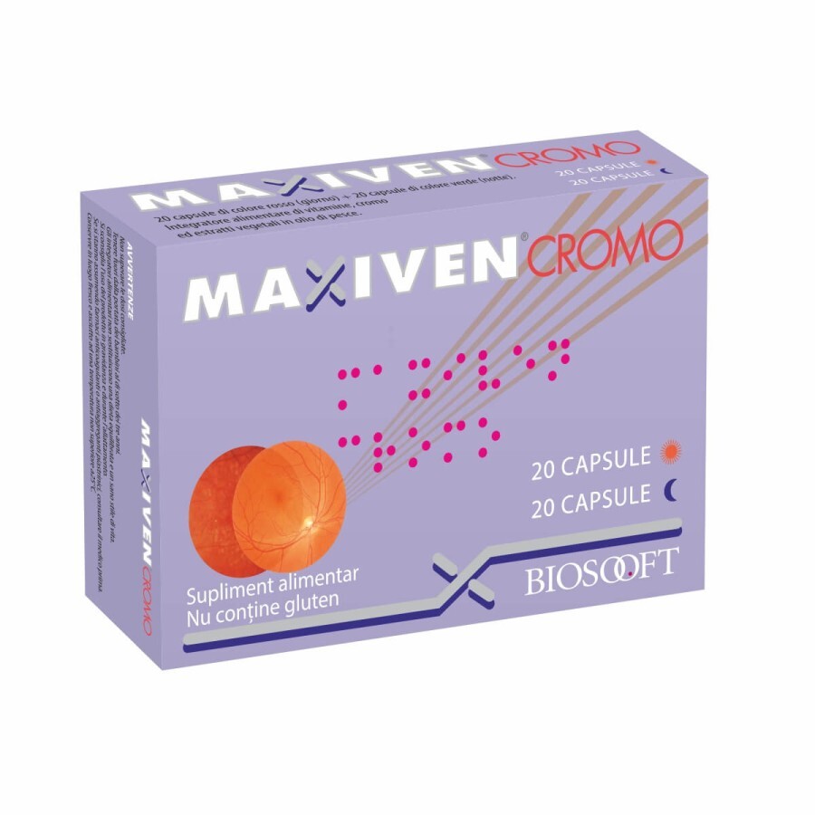 Maxiven Cromo, 20 + 20 capsule, Biosooft recenzii