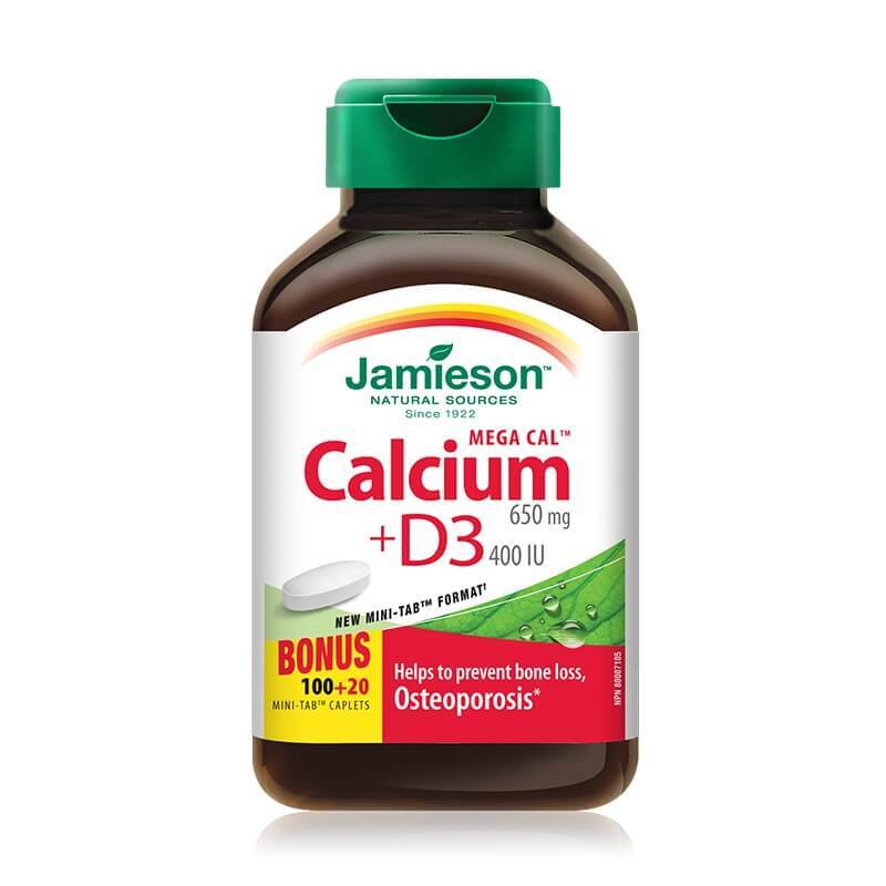 Mega Cal Calciu si D3, 120 comprimate, Jamieson Vitamine si suplimente