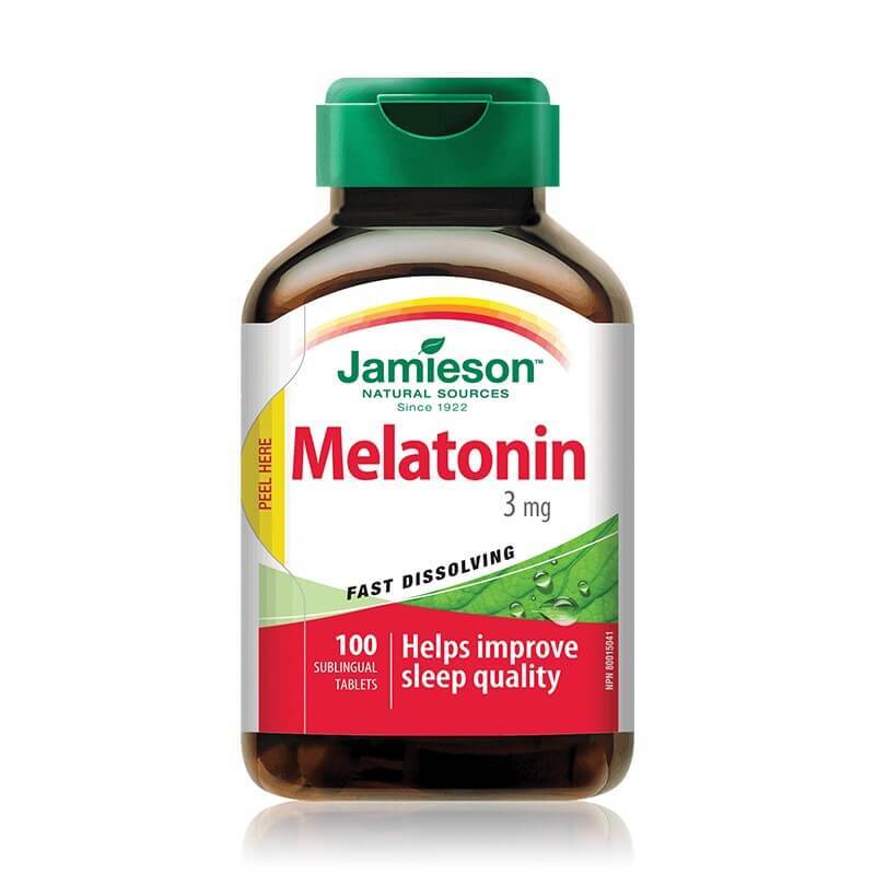 Melatonina 3mg, 100 tablete sublinguale, Jamieson Vitamine si suplimente