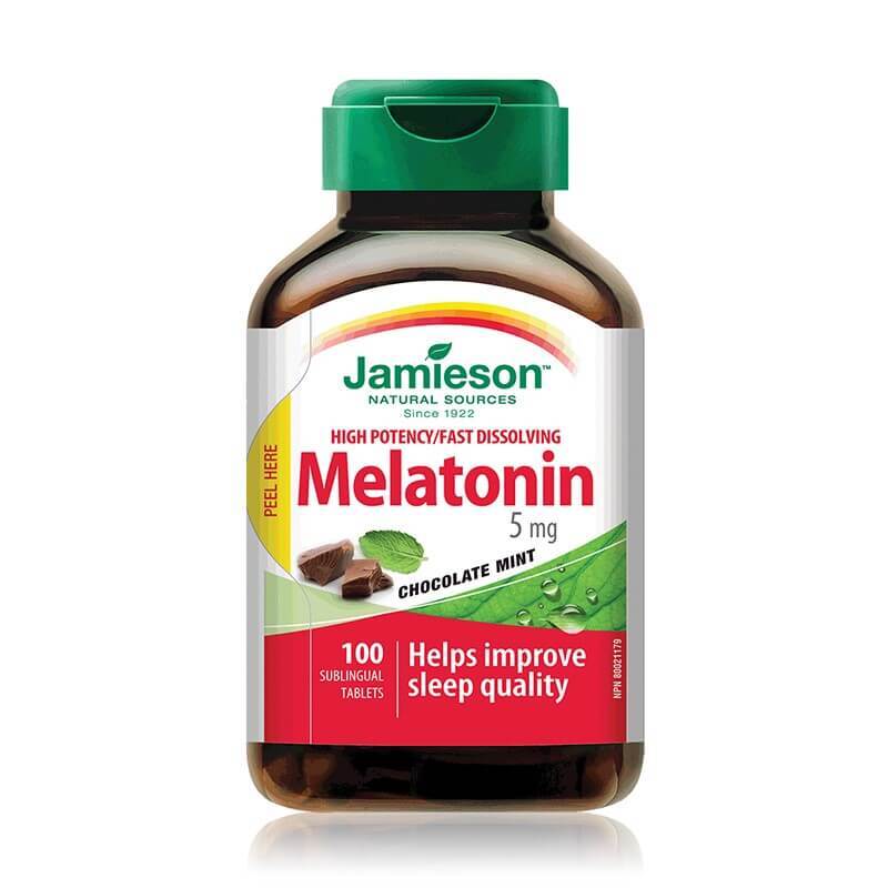 Melatonina 5mg, 100 tablete sublinguale, Jamieson Vitamine si suplimente
