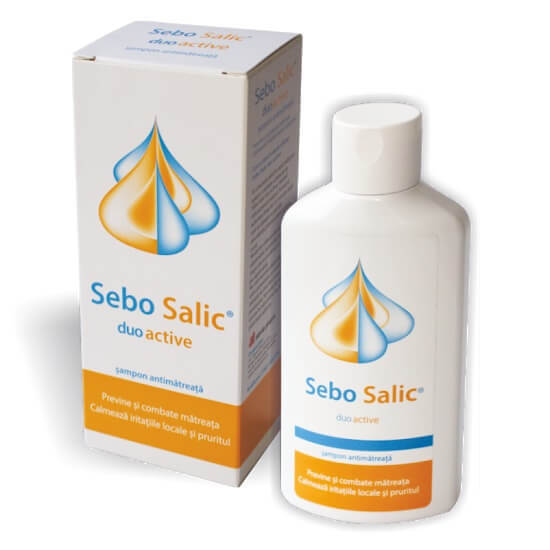 Șampon antimătreață Sebo Salic duo active, 125 ml, Slavia Pharm Frumusete si ingrijire