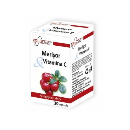 Merișor & Vitamina C, 30 capsule, FarmaClass
