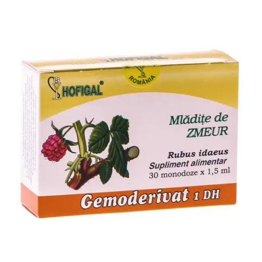 Mlădițe de Zmeur Gemoderivat, 30 monodoze, Hofigal