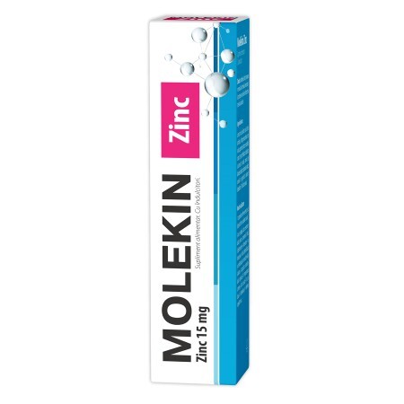 Molekin Zn 15 mg, 20 comprimate, Natur Produkt