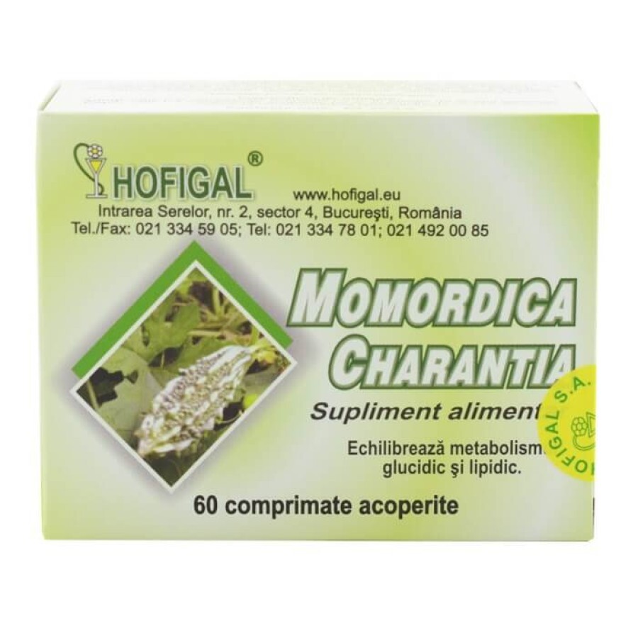 Momordica Charantia, 60 comprimate, Hofigal recenzii