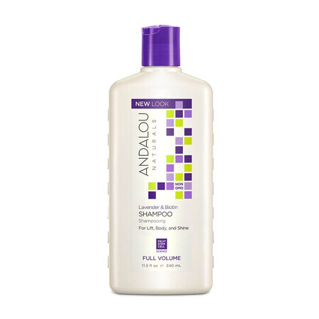 Șampon cu extract de lavandă și biotină pentru păr fin, lipsit de volum Full Volume Andalou, 340 ml, Secom