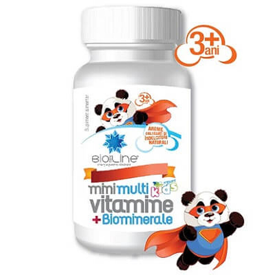 Multivitamine cu biominerale pentru copii, 30 comprimate, Helcor