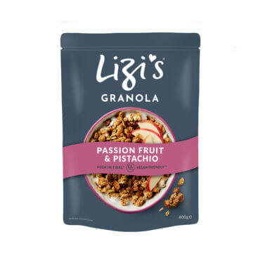 Musli cu fructul pasiunii si fistic, 400 g, Lizi\'s Granola