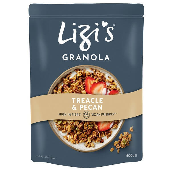 Musli cu melasa si pecan, 400 g, Lizi\'s Granola