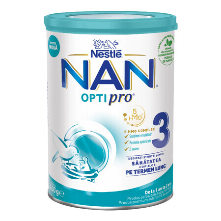 Nan 3 Optipro Premium melkvoeding, +12 maanden, 400 g, Nestle