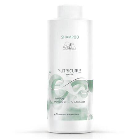 Champú para rizos sin sulfatos NutriCurls, 1000 ml, Wella Professionals