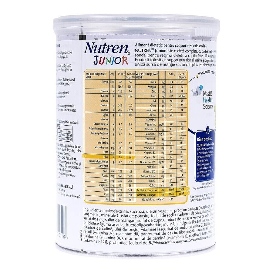 Nutren Junior aromă vanilie, 400 g, Nestlé 