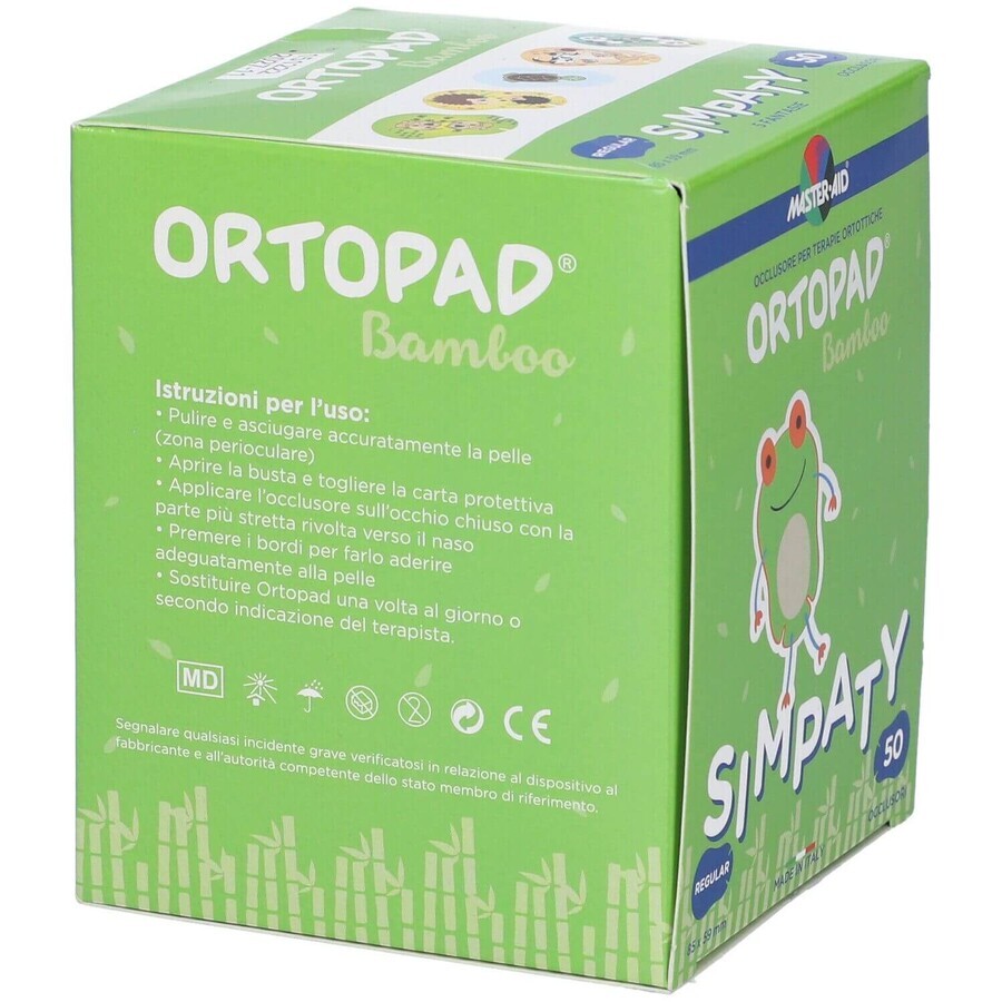 Ocluzor copii ORTOPAD Simpaty Master-Aid, Regular 85x59 mm, 50 buc, Pietrasanta Pharma