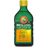 Omega 3 Ulei din ficat de cod cu aroma de lamaie, 250 ml, Möllers ​​​​​​​