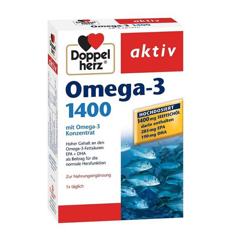 Omega-3 1400, 30 capsule, Doppelherz recenzii