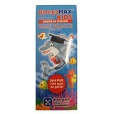 OmegaMax Kids sirop cu aromă de zmeură, 125 ml, Torrent Pharma