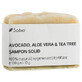 Șampon natural solid cu avocado, aloe vera și tea tree, 130 g, Sabio