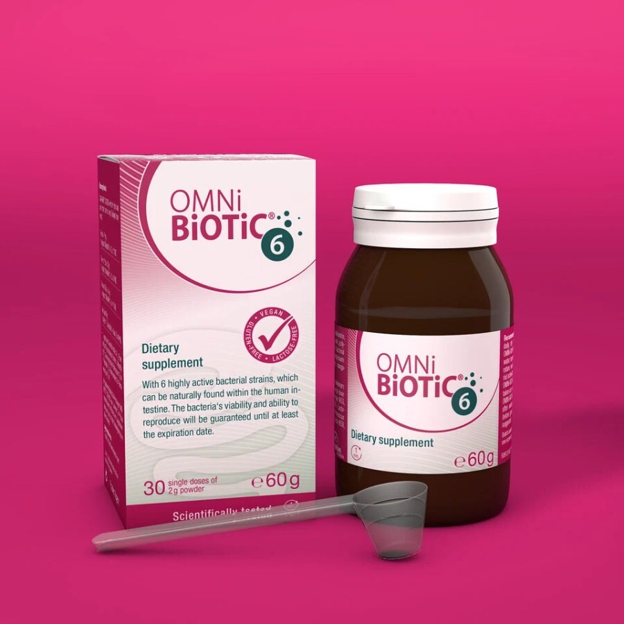 Omni-Biotic 6, 60 g, Institut AllergoSan (OmniBiotic)