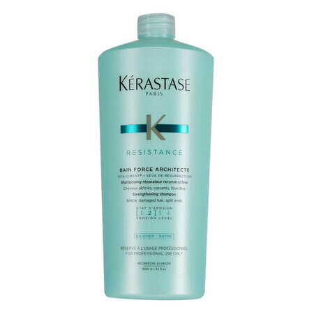 Shampoo per capelli danneggiati Resistenza Bain Force Architecte, 1000 ml, Kerastase