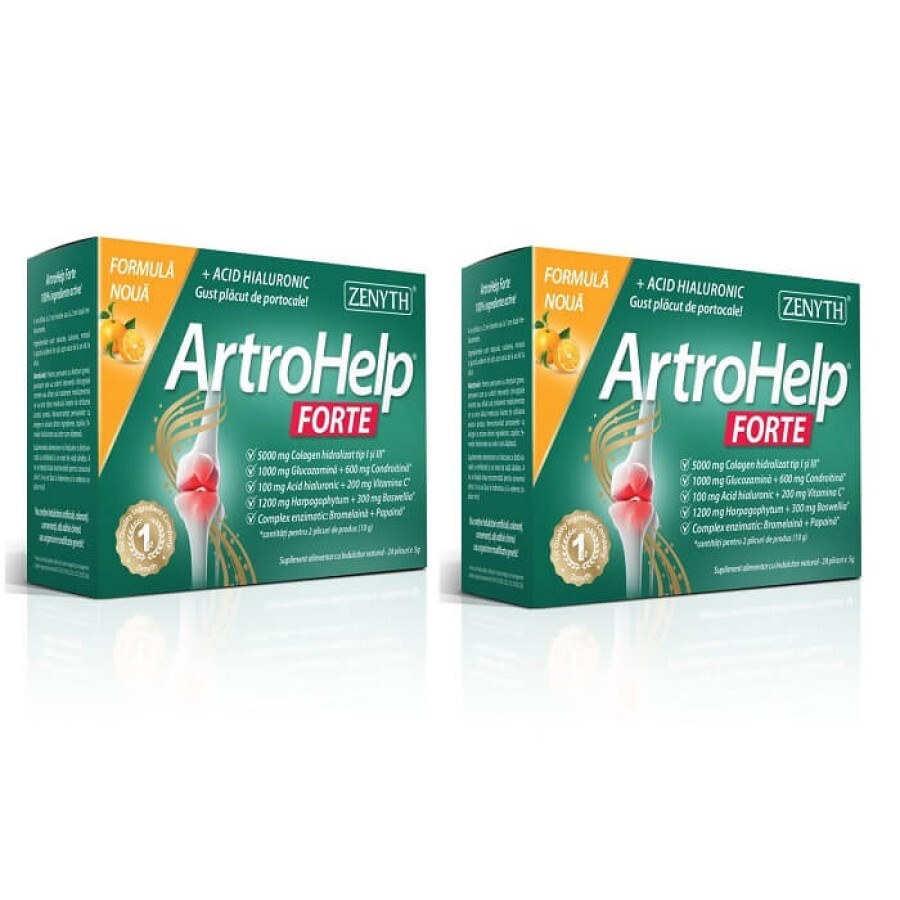 Pachet ArtroHelp Forte, 28+14 plicuri, Zenyth recenzii