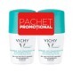 Pachet Deodorant roll-on antiperspirant cu parfum 48h, 50 ml + 50 ml, Vichy