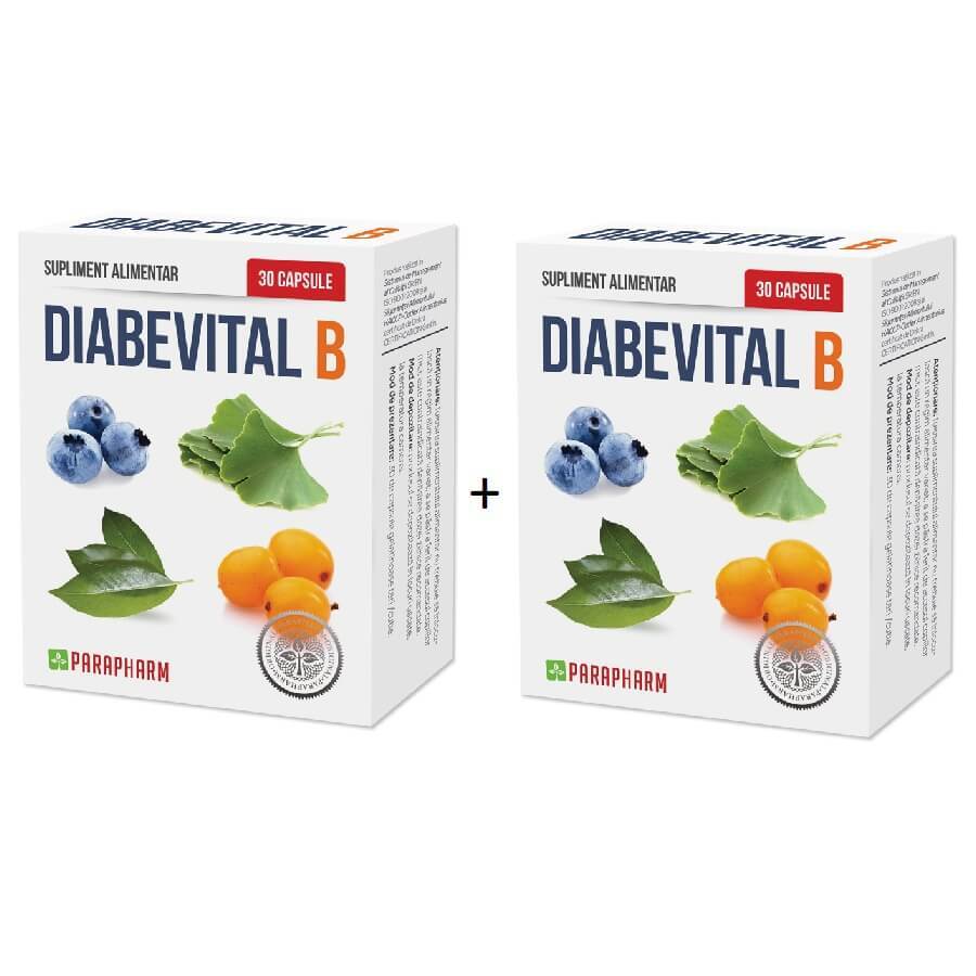 Pachet Diabevital B, 30+30 capsule (1+1), Parapharm Vitamine si suplimente
