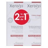 Pachet Emulsie hidratantă și relipidifiantă pentru față Xerolys, 50 ml + 50 ml, Lab Lysaskin
