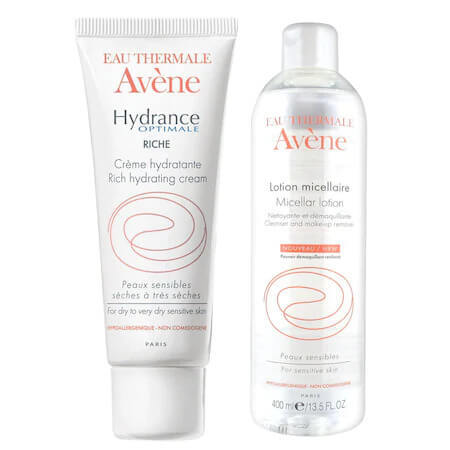 Pachet Emulsie Hydrance Legere, 40 ml + Loțiune micelară, 100 ml, Avene