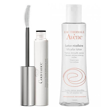 Pachet Mascara Couvrance, Negru, 7 ml + Lotiune micelara pentru ten sensibil, 100 ml, Avene