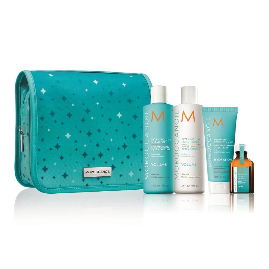 Pachet pentru parul fin lipsit de volum Holiday Volume, Moroccanoil