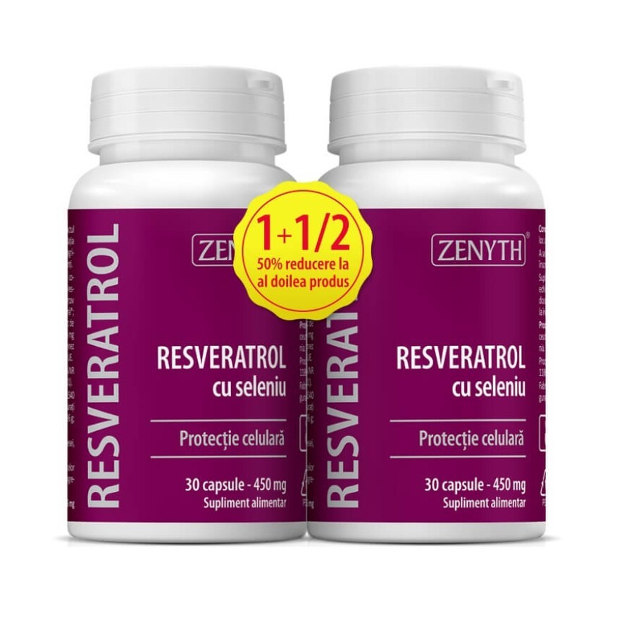 Pachet Resveratrol cu seleniu, 30+30 capsule, Zenyth recenzii