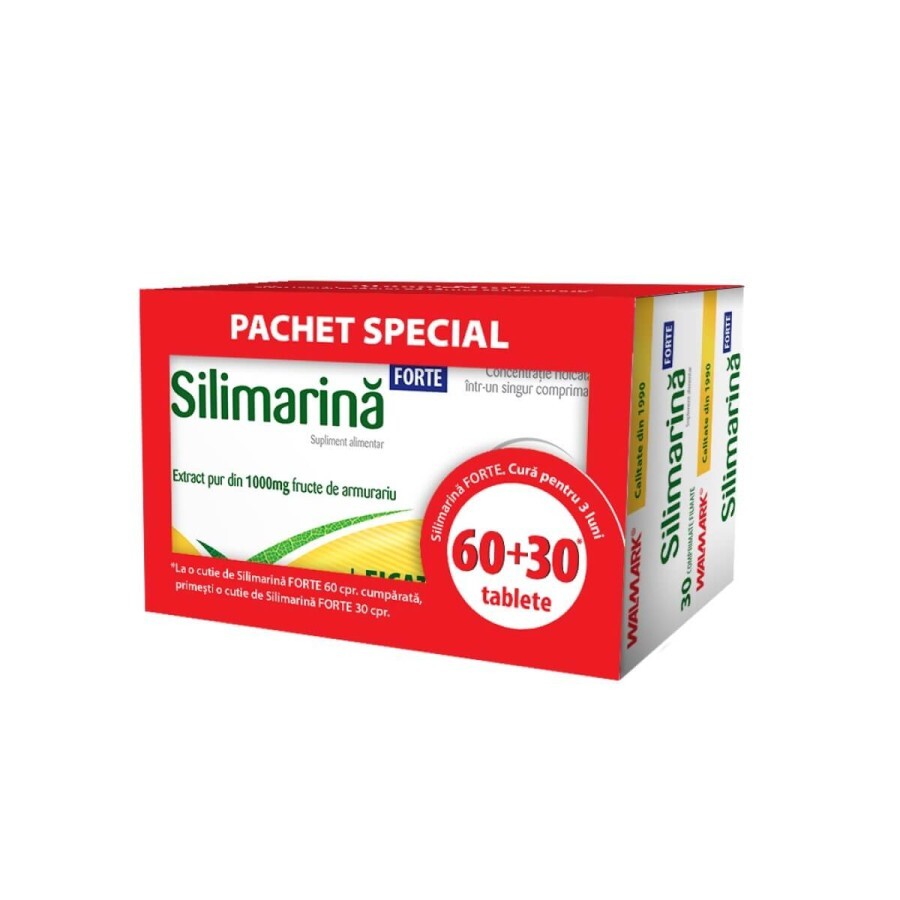 Pachet Silimarină Forte, 60 + 30 comprimate, Walmark recenzii