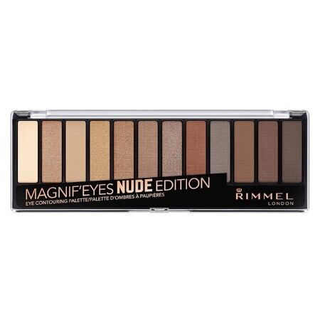 Paleta de farduri Magnif Eyes 001 Nude Edition, 14.16 g, Rimmel London