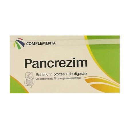 Pancrezim, 20 comprimate filmate, Slavia Pharm