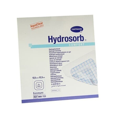 Pansament transparent Hydrosorb comfort, 12.5 cm x 12.5 cm (900723), 5 bucăți, Hartmann