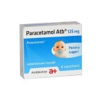 Paracetamol 125mg, 6 supozitoare, Antibiotice SA