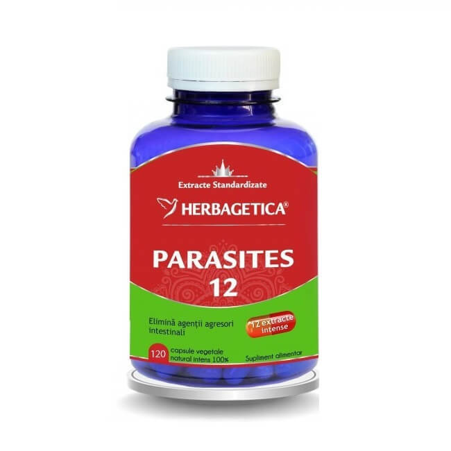 Parasites 12, 120 capsule, Herbagetica Vitamine si suplimente